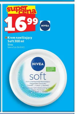 Krem intensywnie nawilżający Nivea Soft promocja w TOPAZ