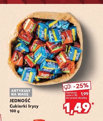 Cukierki Irysy Jedność promocja w Kaufland