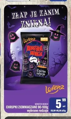 Chrupki ziemniaczane Monster Munch Lorenz promocja w Tomi Markt