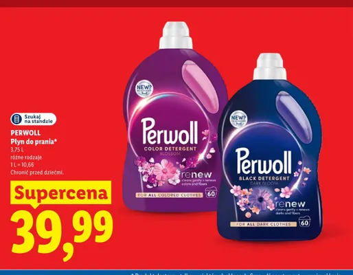 Płyn do prania Renew Color Blossom Perwoll promocja w Lidl