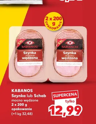 Kabanosy ze schabu mocno wędzone Kabanos promocja w Kaufland