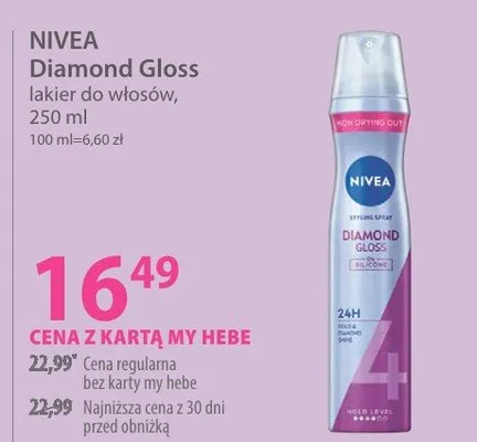 Lakier do włosów Diamond Gloss promocja w Hebe