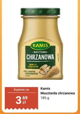 Musztarda chrzanowa Kamis promocja w Dino