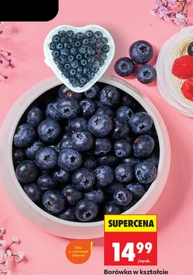 Borówka w kształcie serca promocja w Biedronka