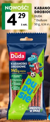 Kabanoski drobiowe Duda Dudusie promocja w Intermarche