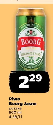 Piwo Boorg Jasne promocja w Netto