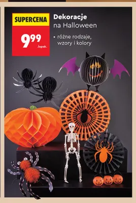 Dekoracje na Halloween promocja w Biedronka