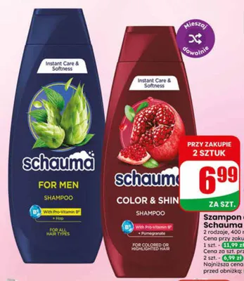 Szampon do włosów Schauma Color & Shine promocja w Dino