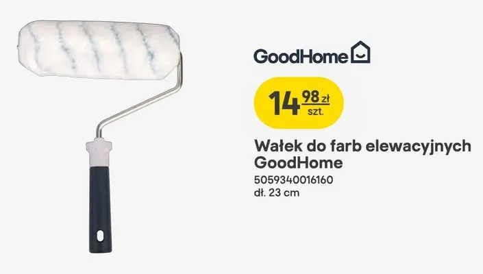 Wałek do farb elewacyjnych GoodHome promocja w Castorama