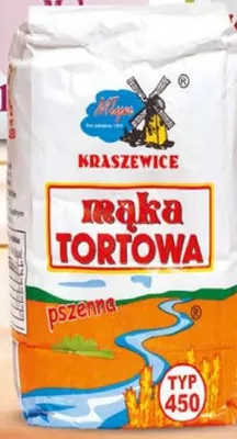 Mąka pszenna tortowa Kraszewice Typ 450 promocja w Dino