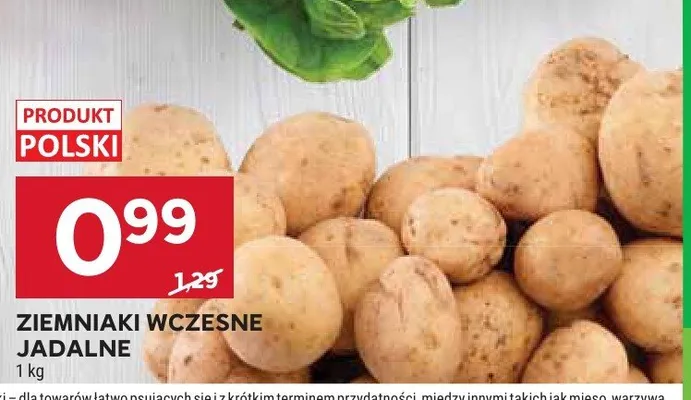 Ziemniaki wczesne jadalne polskie promocja w Stokrotka