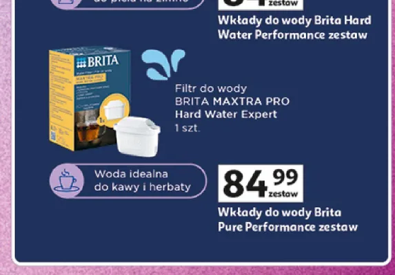 Wkłady do wody Brita Pure Performance zestaw promocja w Auchan