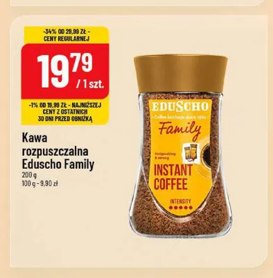 Kawa rozpuszczalna Eduscho Family promocja w POLOmarket