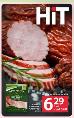 Kiełbasa krakowska sucha plastry Dolina Dobra promocja w Selgros