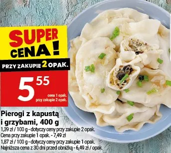 Pierogi z kapustą i grzybami, 400 g promocja w Twój Market