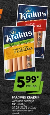 Parówki z szynki Krakus promocja w Groszek