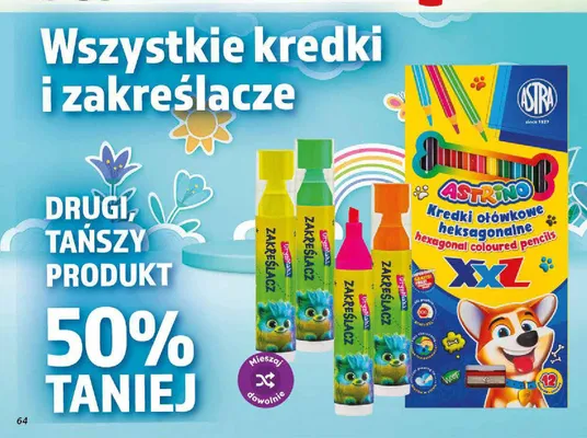 Kredki ołówkowe heksagonalne Astrino XXL Astra promocja w Dino
