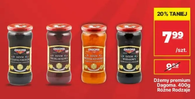 Dżem premium brzoskwiniowy Dagoma promocja w API Market