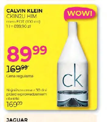 Woda toaletowa Calvin Klein CKIN2U Him promocja w Drogerie Jawa