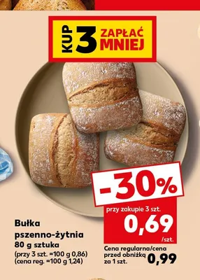 Bułka pszenno-żytnia promocja w Kaufland