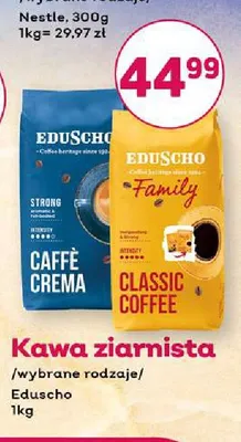 Kawa ziarnista Eduscho Caffè Crema promocja w Bliski