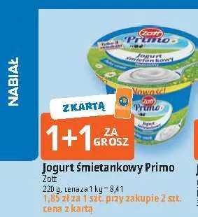 Jogurt śmietankowy Primo Zott promocja w Leclerc
