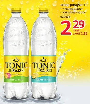 Tonic Jurajski 1 l różne rodzaje promocja w Selgros