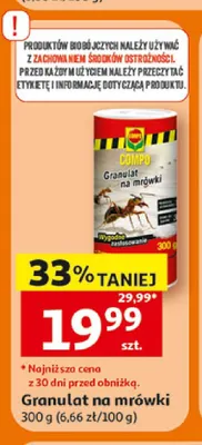 Granulat na mrówki COMPO promocja w Auchan