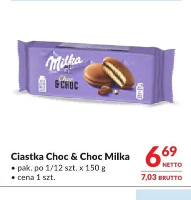 Ciastka Choc & Choc Milka promocja w Makro