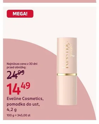 Pomadka do ust Eveline Cosmetics promocja w Rossmann
