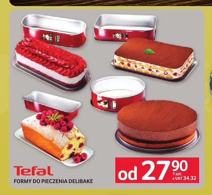 Formy do pieczenia Delibake Tefal promocja w Selgros