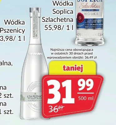 Wódka Łza Pszenicy promocja w Prim Market