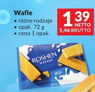 Wafle Roshen różne rodzaje promocja w Makro