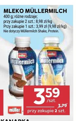 Mleko Müllermilch promocja w Stokrotka