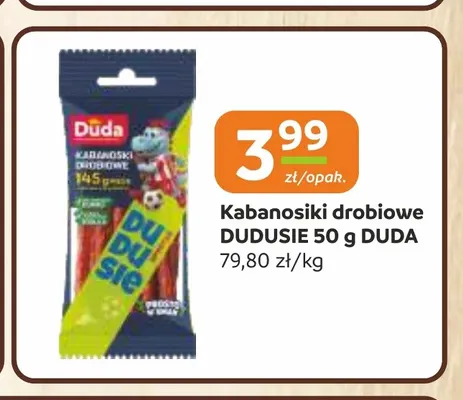 Kabanosiki drobiowe Dudusie Duda promocja w Gama