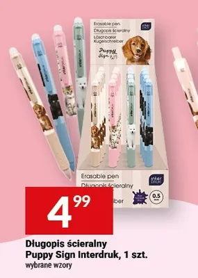 Długopis ścieralny Puppy Sign Interdruk promocja w Twój Market