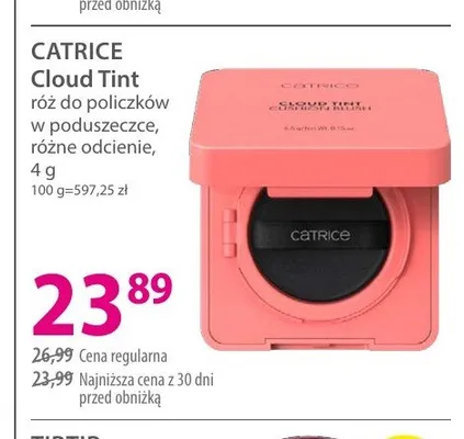 Róż do policzków w poduszeczce CATRICE Cloud Tint promocja w Hebe