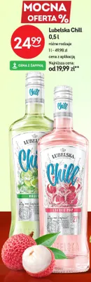 Wódka Chill różne rodzaje promocja w Żabka