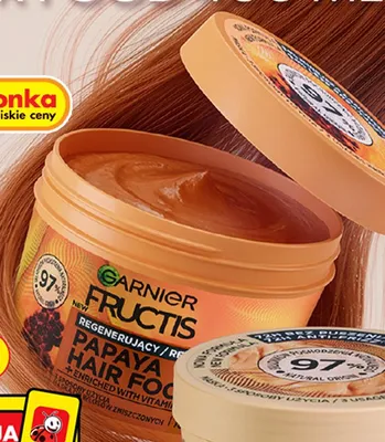 Maska do włosów Garnier Fructis Papaya Hair Food promocja w Biedronka