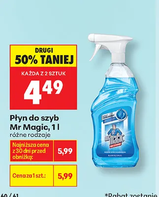 Płyn do szyb Mr Magic promocja w Biedronka