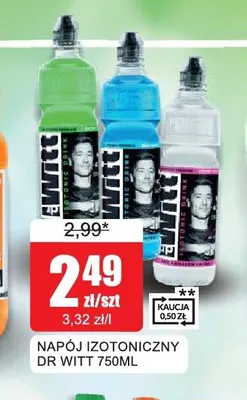 Napój izotoniczny Dr Witt biały promocja w Bingo
