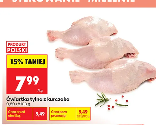 Ćwiartka tylna z kurczaka promocja w Biedronka