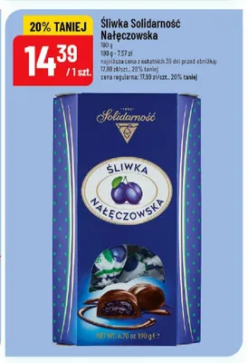 Śliwka Nałęczowska Solidarność promocja w POLOmarket