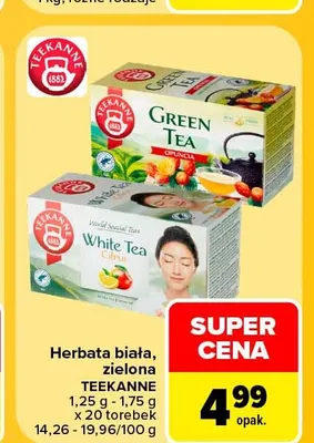 Herbata zielona Teekanne promocja w Carrefour
