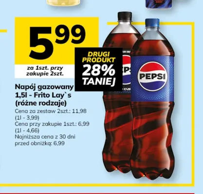 Napój gazowany Pepsi Zero Sugar promocja w Hitpol