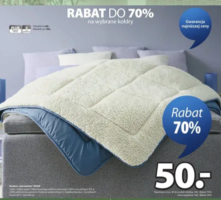 Kołdra z "barankiem" BAGN 135x200cm promocja w Jysk