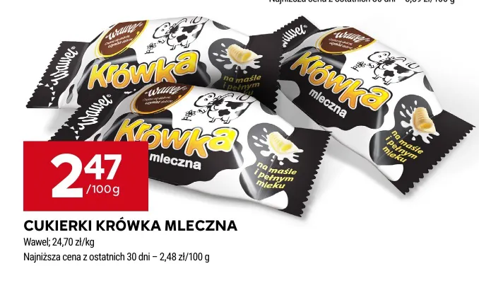 Cukierki Krówka Mleczna Wawel promocja w Stokrotka