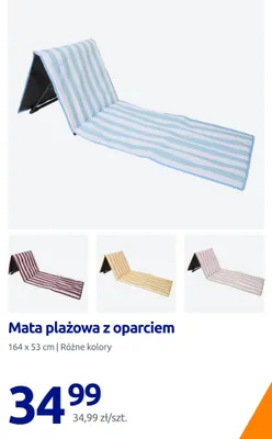 Mata plażowa z oparciem promocja w Action