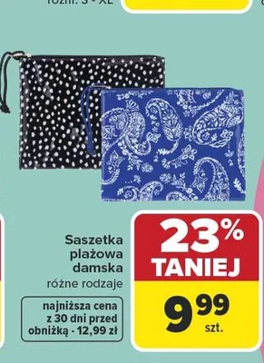 Saszetka plażowa damska promocja w Carrefour