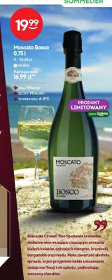 Wino musujące Moscato Bosco dei Cirmioli promocja w Żabka
